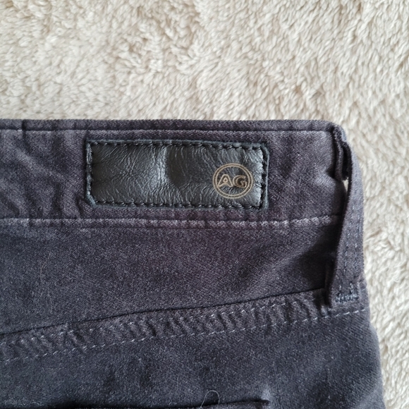 Ag Adriano Goldschmied The Stevie Ankle Slim Straight velvet jeans size 31 - Picture 9 of 13